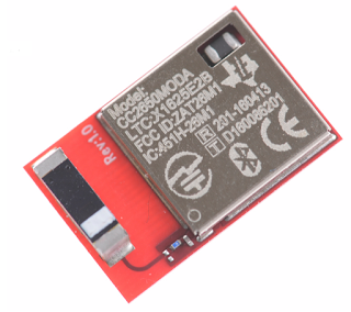 Picture of a CC2650MODA module.